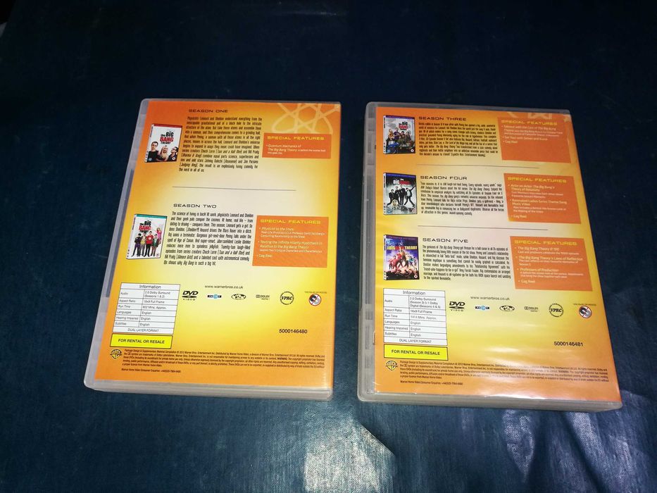 THE BIG BANG THEORY - SEASON 1-2-3-4-5 DVD (LEGENDAGEM EM iNGLÊS)