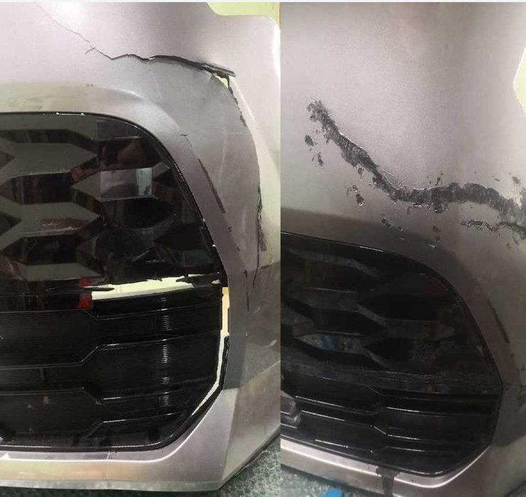 ремонт Бампер пайка пластик