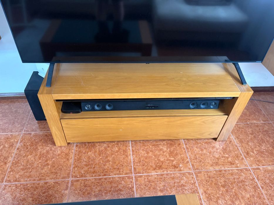 Móvel tv mesa de centro 2 móveis de parede
