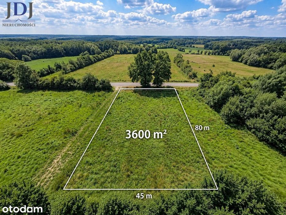 Działka 3600 m2. Łąka kl III. Wola Gródecka