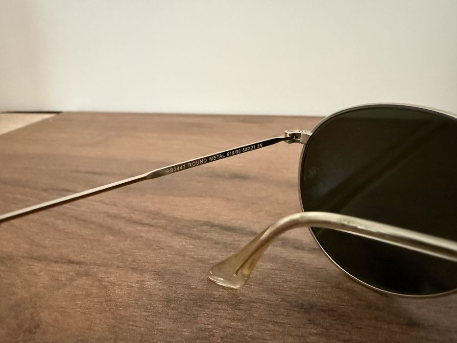 Ray-Ban RB 3447 Round Metal Flash Lenses
