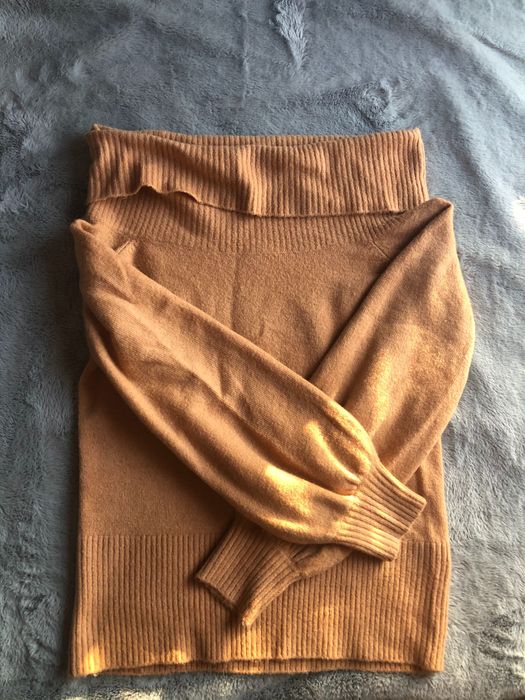 Ciepły Sweter river island XS beżowy