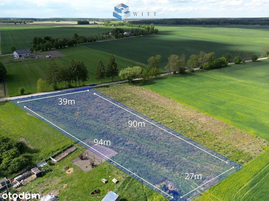 Malownicza działka budowlana 10 km od Iławy