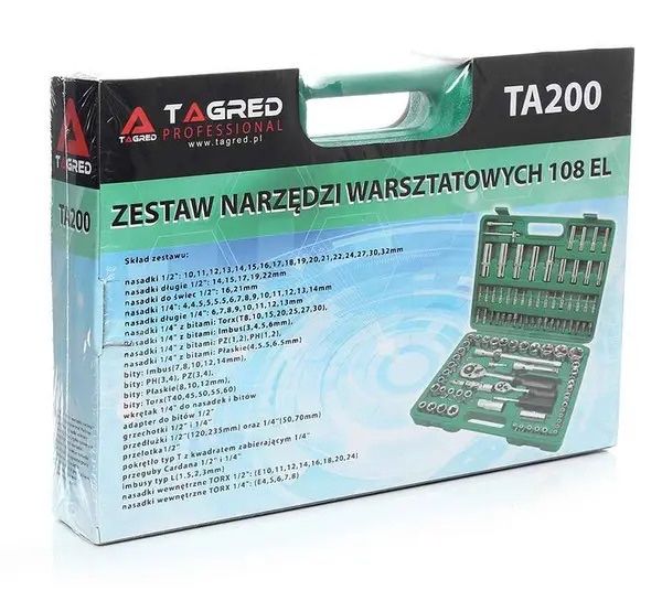 Універсальний набір інструменту TAGRED TA200 108