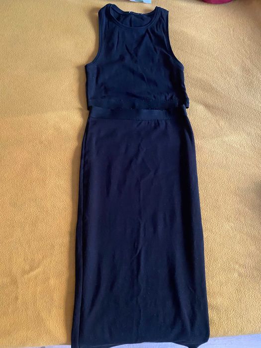 Sexy top i spódnica Zara Czerń
