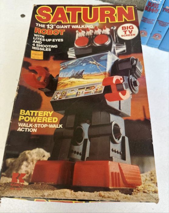 Robot Saturn brinquedo anos. 80
