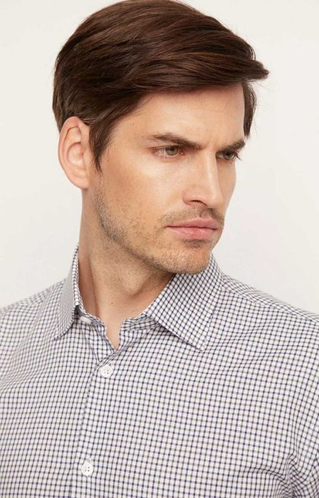 Koszula Vistula 44 nowa zapakowana delikatna kratka 176-182  44 slim