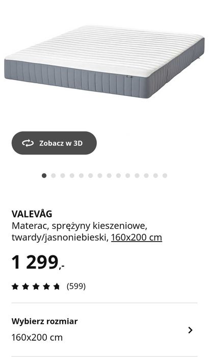Materac valevag 160/200