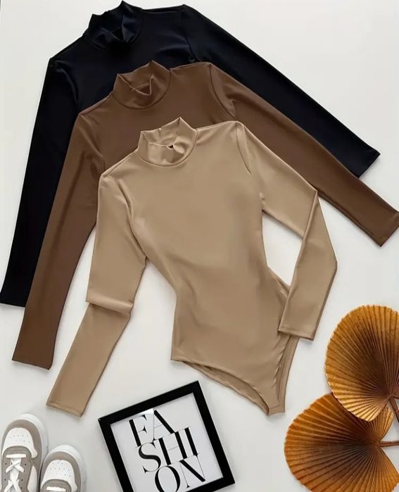 Боді різні лонгслів через пальчик