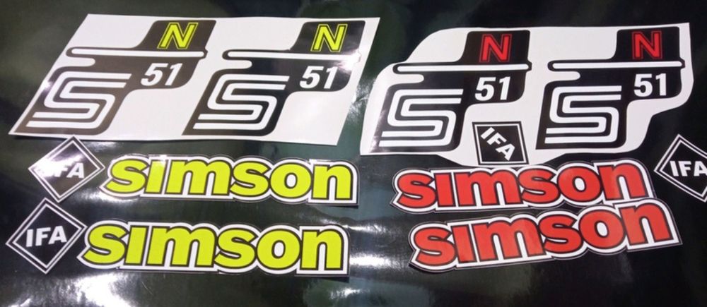 Наклейки на мотоцикл мопед скутер симсон simson b50 enduro electric 51