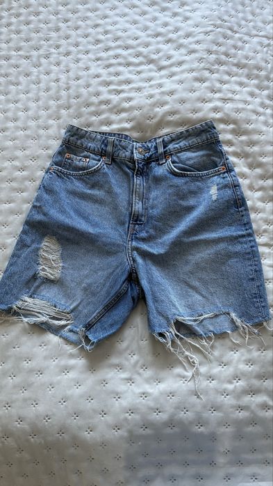 H&m divided S/36 dzinsowe spodenki szorty niebieskie