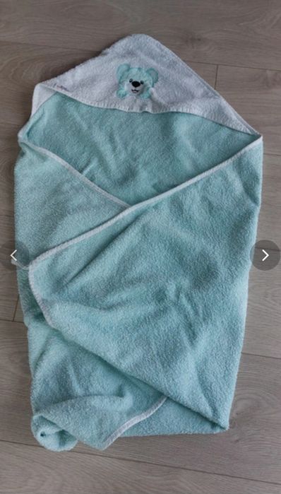 Bocioland ręcznik kąpielowy dla dzieci miętowy rozm. 85x85