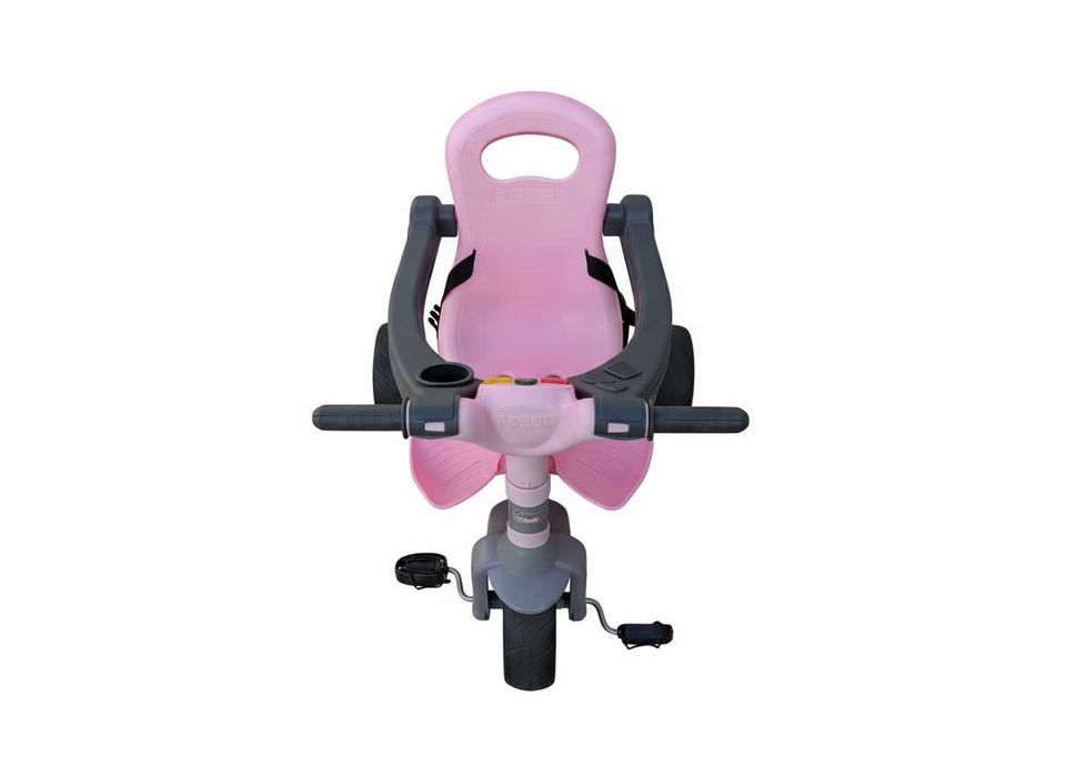 Triciclo Infantil Rosa/Cinza – Muito Bom Estado | Seguro e Confortável