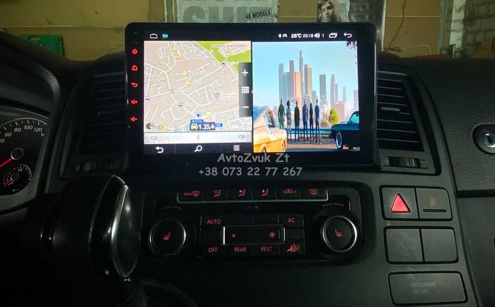 Магнитола MULTIVAN Volkswagen Т5 TRANSPORTER VW T5 CarPlay Android 15