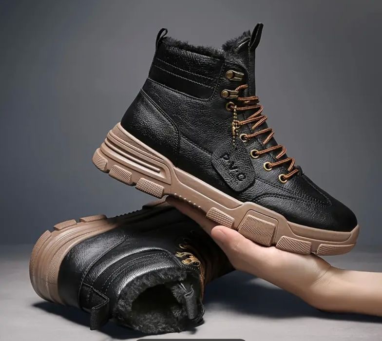 Кожаные ботинки мех!38,39,40,41,42 р