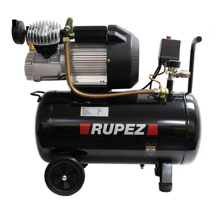 • Компрессор воздушный двопоршневой Rupez 50 л масляный компресор •