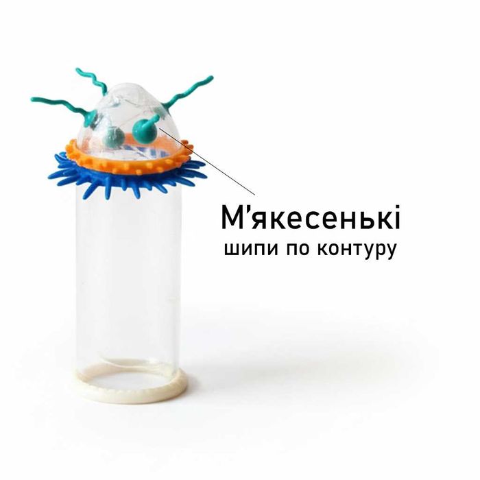10 ШТ. Презервативы с усиками и шипами. Презервативи