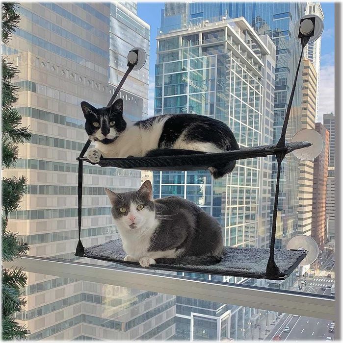 K&H Mount Window Kitty legowisko parapet podwójny 2 poziomy do 22 kg