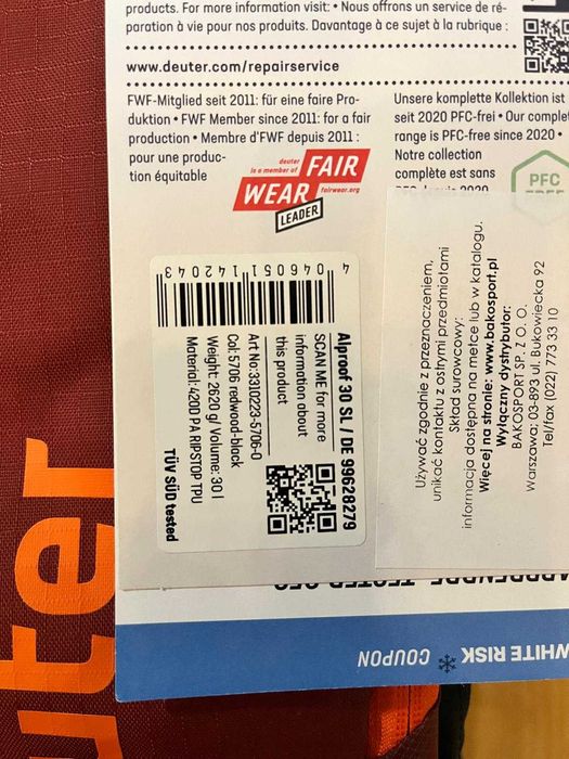 Plecak turystyczny Deuter Alproof SL 30 l