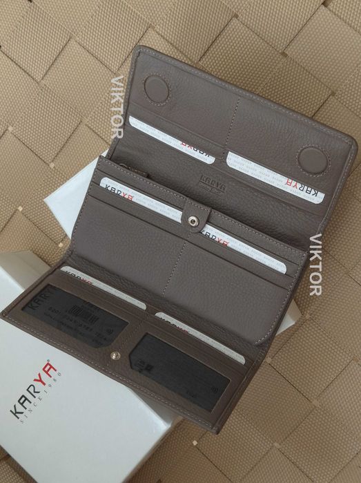 Кожаный женский кошелек KARYA 1146. Турция. Шкіряний гаманець