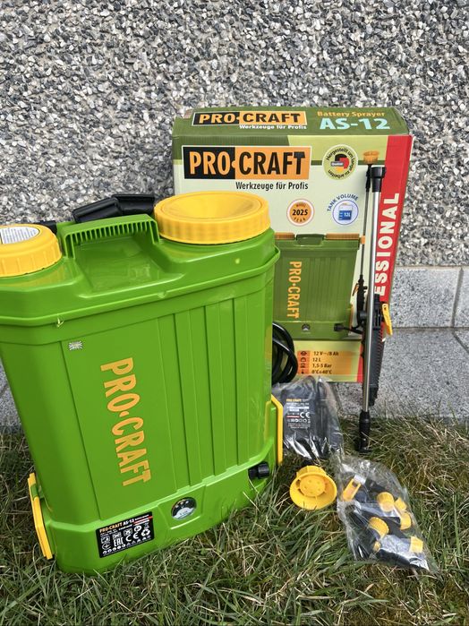 Аккумуляторний  обприскувач Procraft AS-12 12L 12V | Гарантія | Новий