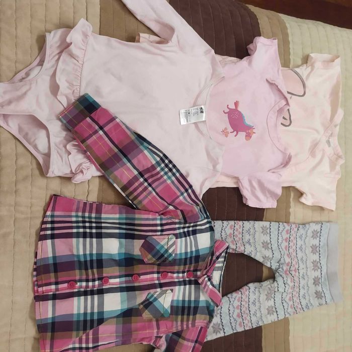 Koszulka body getry dziewczęce 98-104 5 sztuk za 10zł.