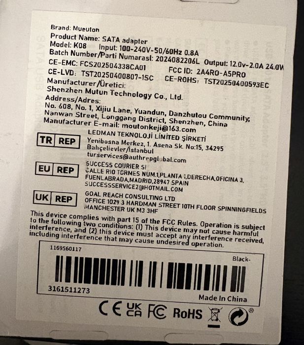 Adaptador Sata Usb 3.0