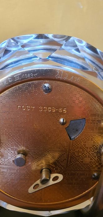 Stylowy zegar Majak na biurko z lat 80 tych