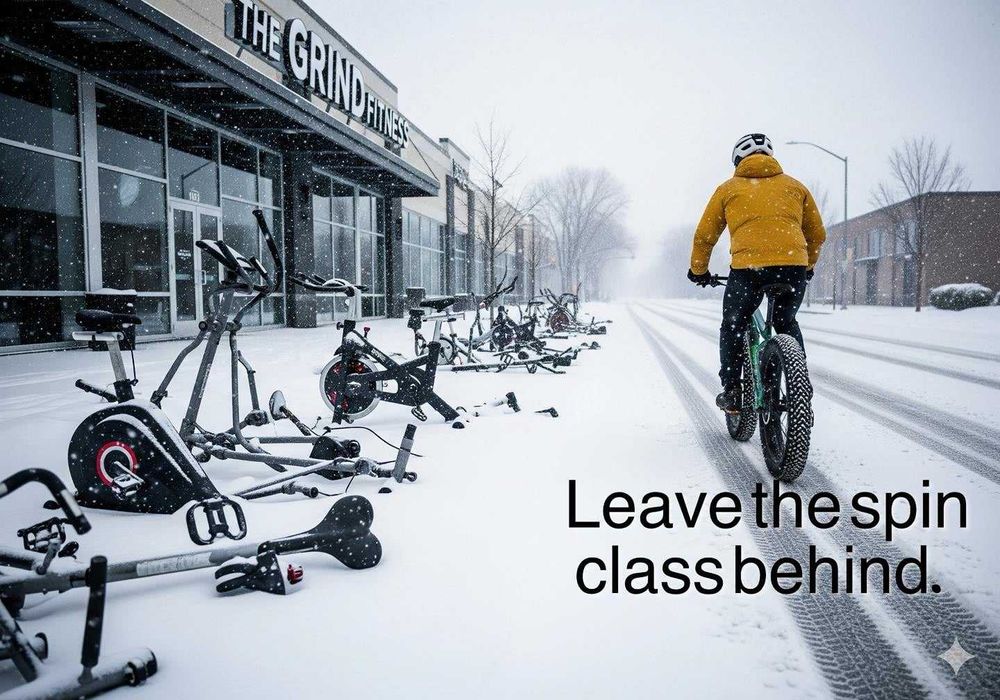 Frajda z jazdy na rowerze cały rok-Tak Reid Zeus