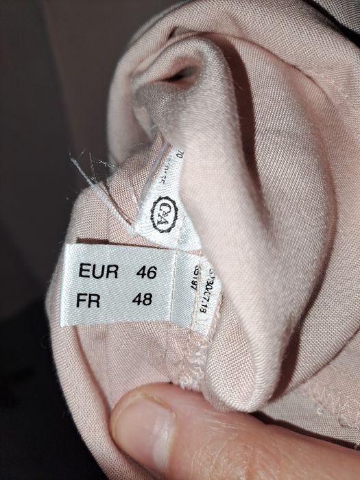 Bluzka pudrowy róż  r. 46