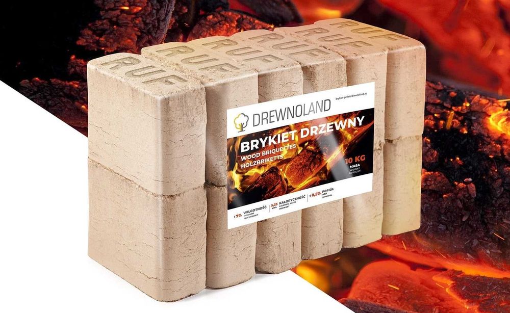 Najwyzszej jakosci Brykiet RUF drewno kominkowe wegiel