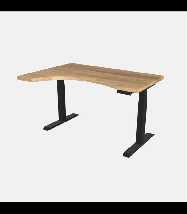 Biurko drewniane Motiondesk elektryczne lewe studio 170x80 lite drewno