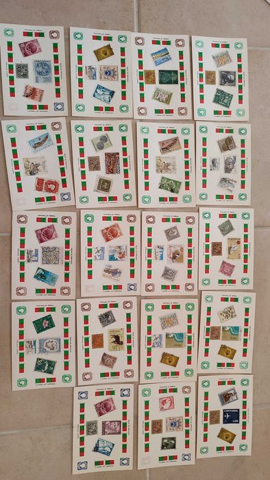 39 postais Portugueses Tema Selos de Portugal