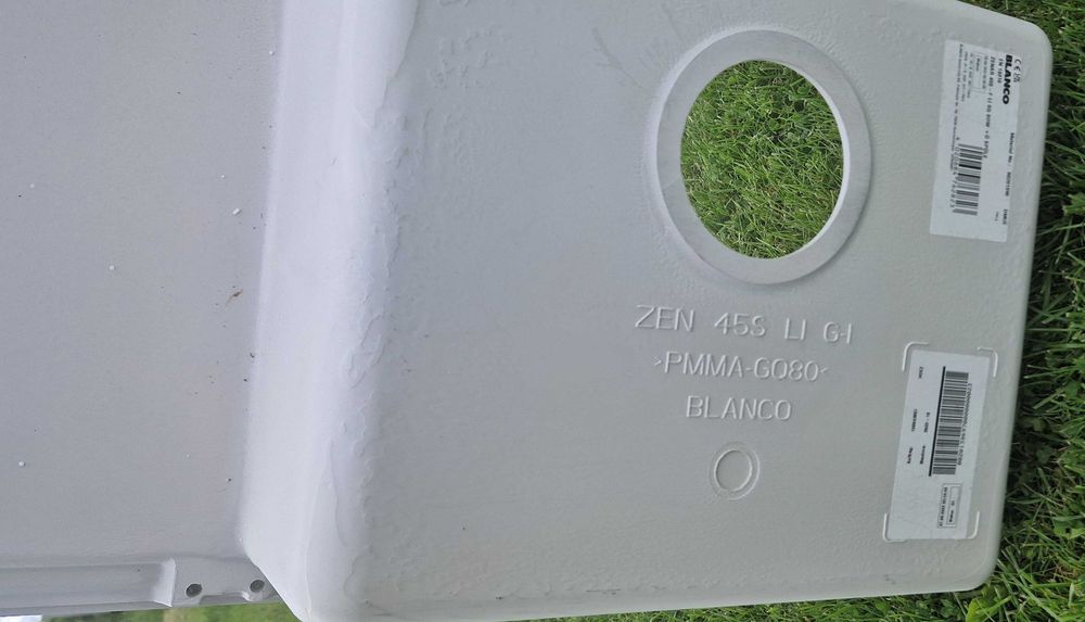 Zlewozmywak jednokomorowy Blanco ZENAR 45s-F granit biały