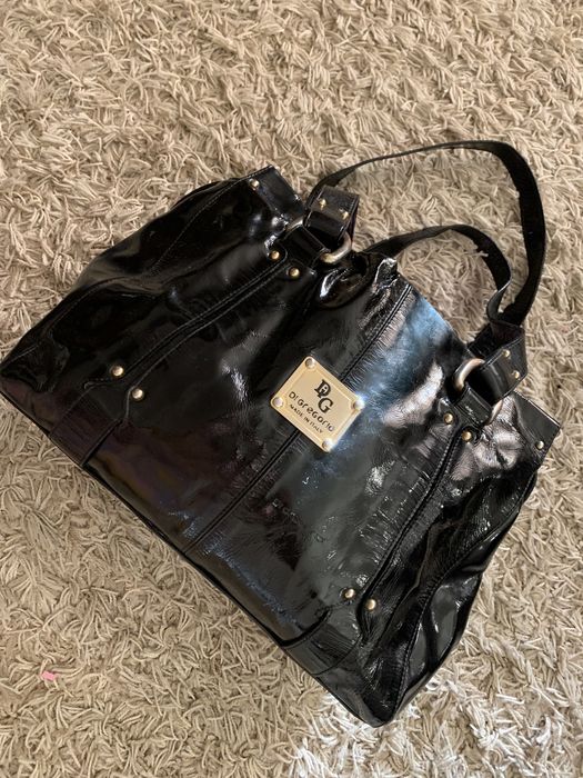 Виістка сумка з натуральної лакованої шкіри Di Gregorio