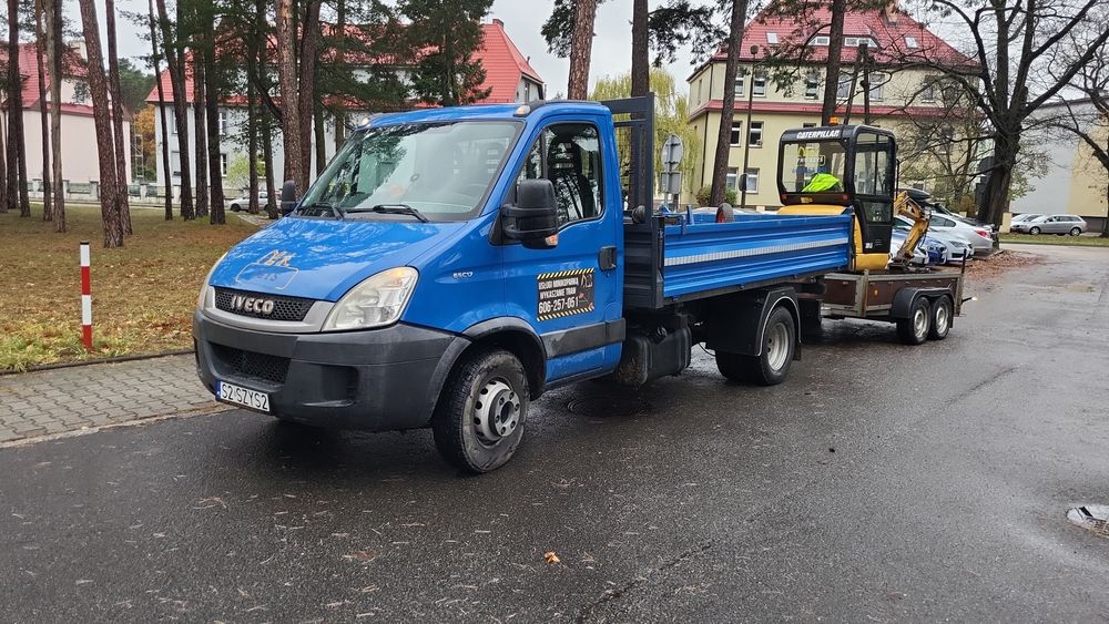 Usługi Minikoparką, transport, izolacja fundamentów