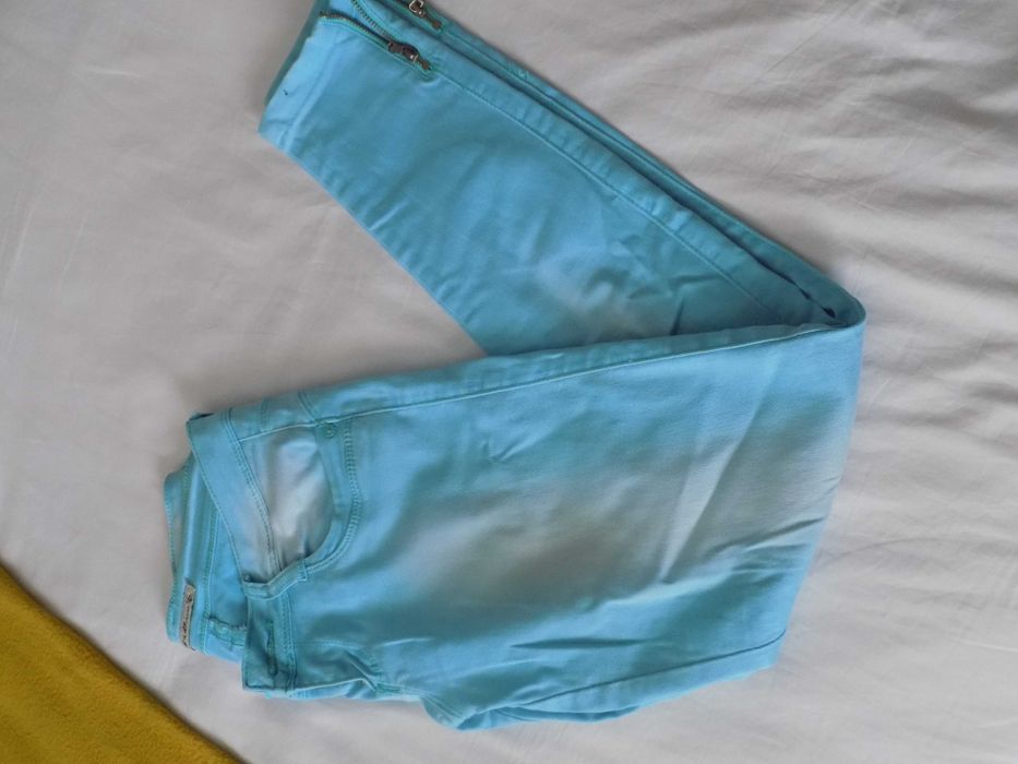 Calças Skinny Turquesa