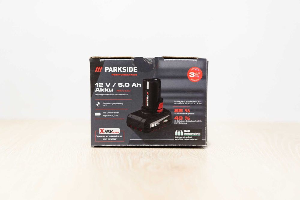 Акумулятори і зарядки PARKSIDE / 12В 2Ah 4Ah 5Ah, 20В 2Ah 4Ah 8Ah