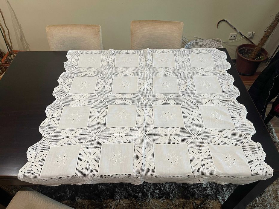 Toalha de cha e linho