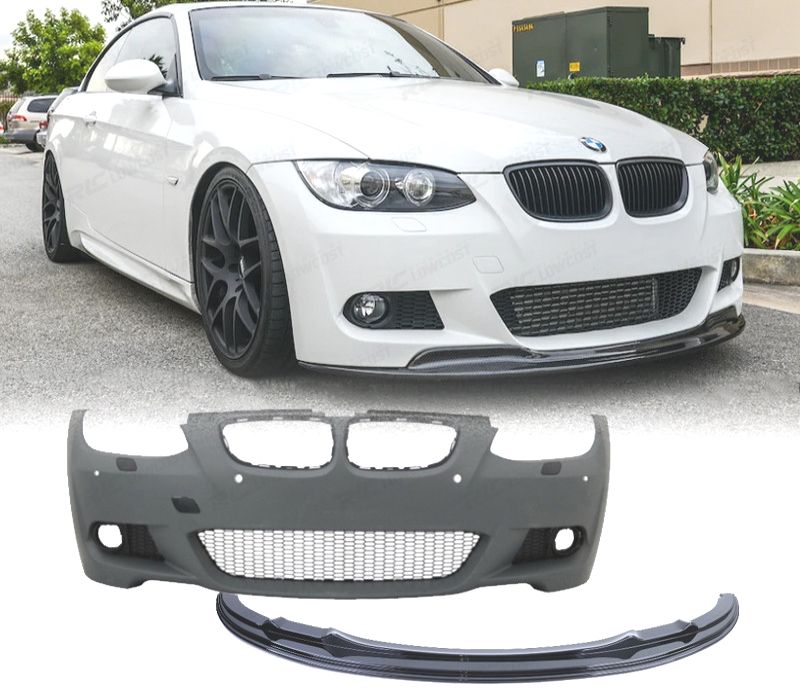 PARA-CHOQUES BMW E92 E93 06-10 LOOK M PDC SRA + SPOILER