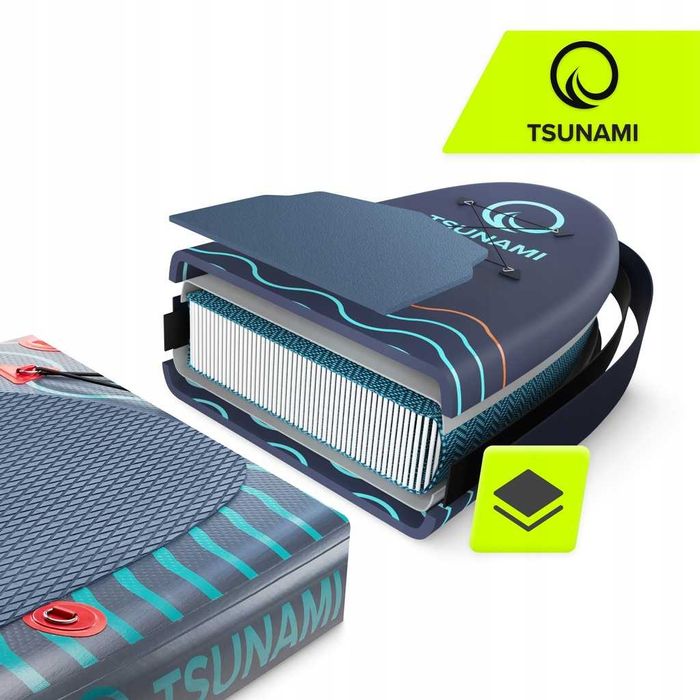 Саш дошка надувна TSUNAMI T03 нова двошарова 350 см