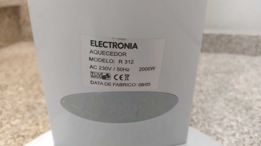 AQUECEDOR ELECTRONIA R 312 2.0W MIC - completamente novo