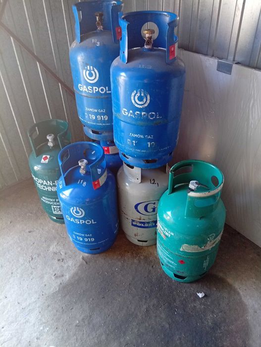 Butle pojemniki metalowe na gaz 11kg pełnowartościowe