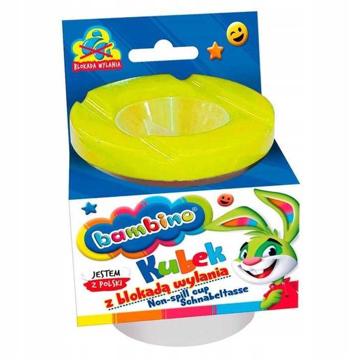 Kubek do pędzli z blokadą kubek niekapek do malowania Bambino