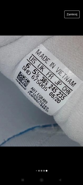 Nowe śliczne oryginalne Adidasy rozm 38 2/3