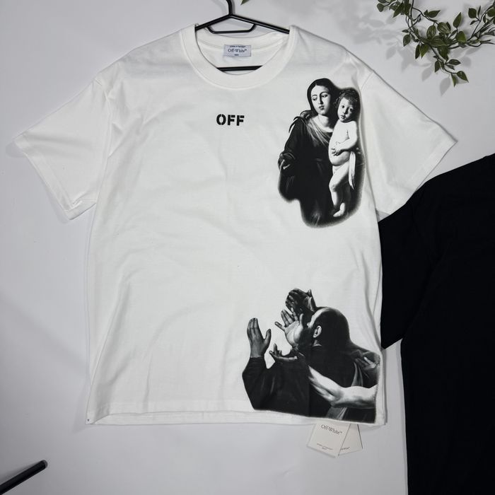 Футболка Off White Mary S-XL оверсайз тишка офф вайт мария футба