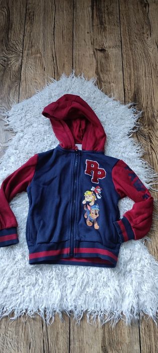 Paw Patrol Nickelodeon bluza chłopięca z kapturem 110 cm