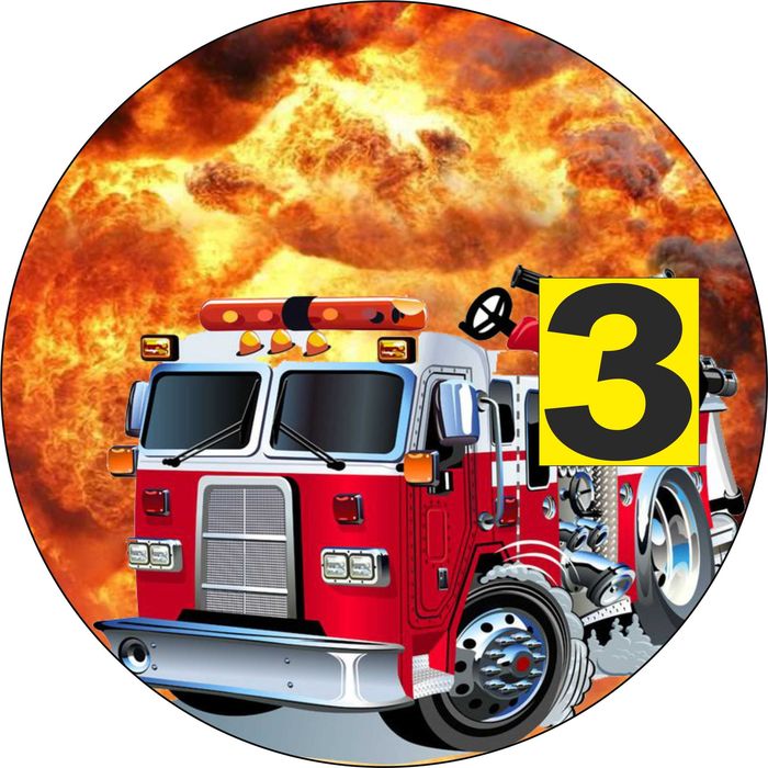Pan Opłatek na tort - STRAŻ POŻARNA