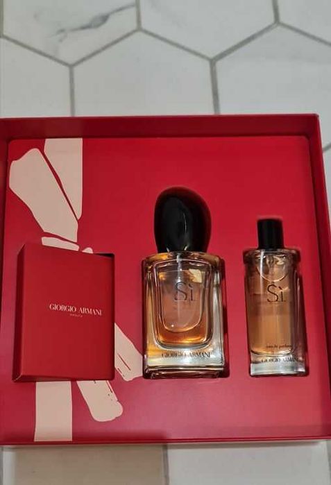 NAJTANIEJ W POLSCE * zestaw 3x Giorgio Armani SI perfumy 50 ml + 15 ml
