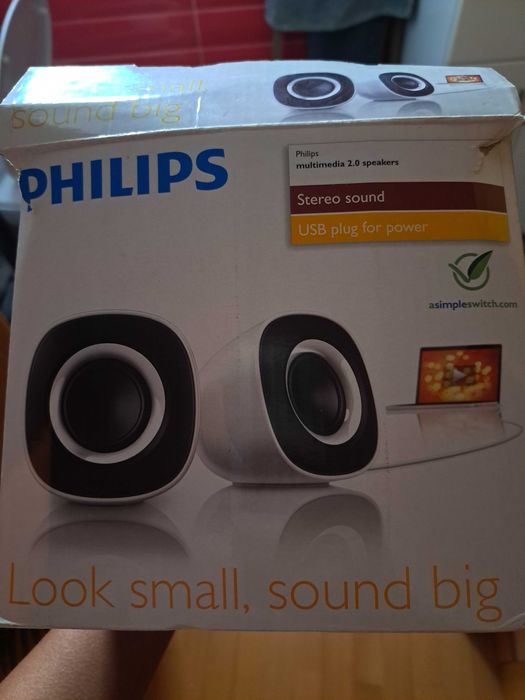 Colunas Philips ligacao Usb